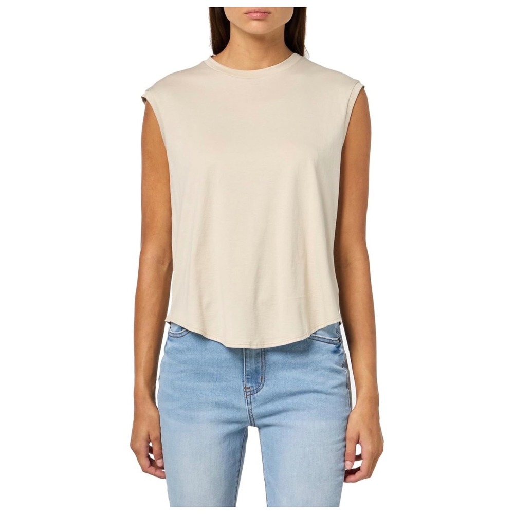 NWT Theory Shirt‎ Tail Tank Top Sand Sleeveless Crewneck Size M